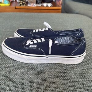 Navy Blue Vans Authentic